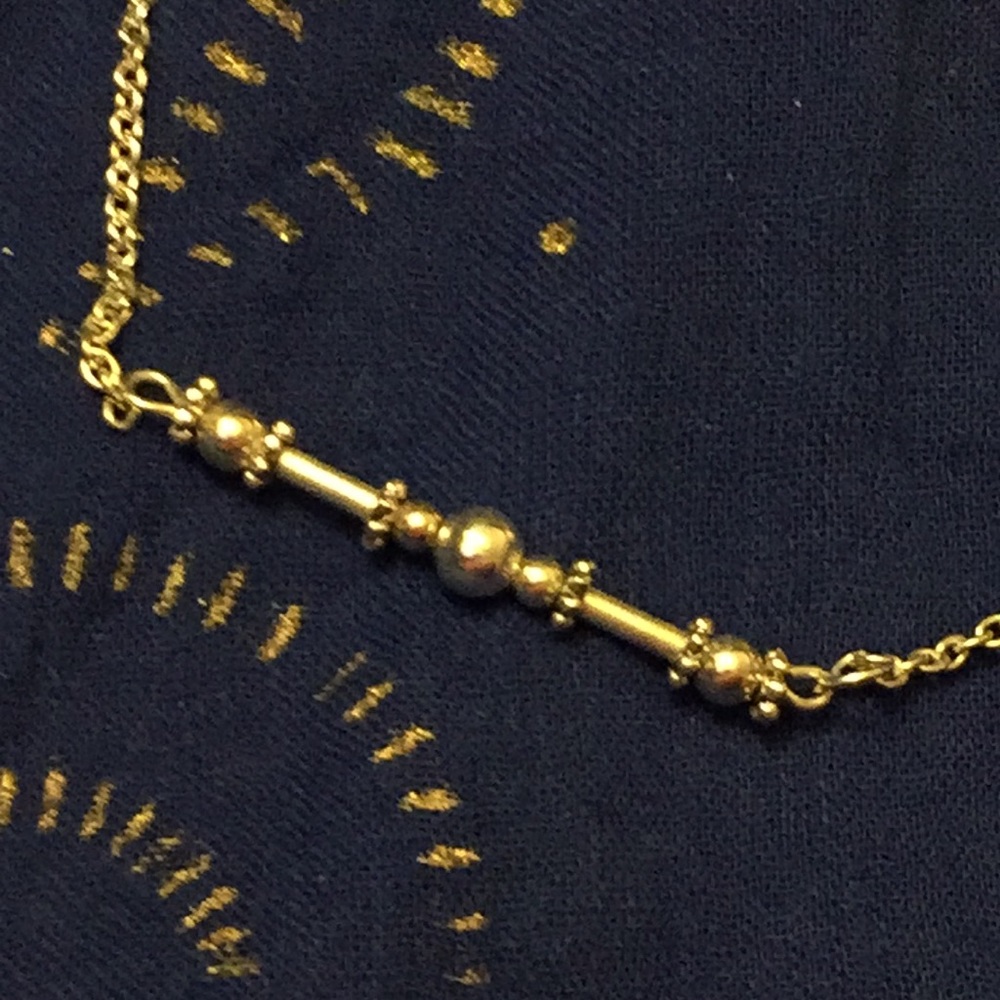 Beaded Bar Necklace